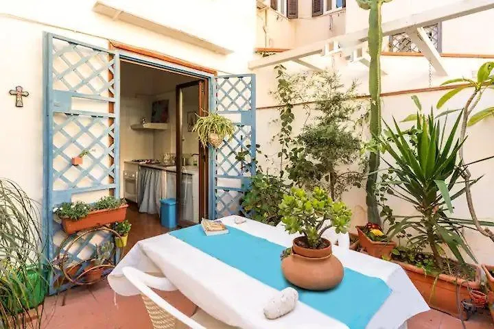 Apartment At Kalsa Quiet Flowered Terrace! Free Parking! Ideal For Remote Working! Palermo